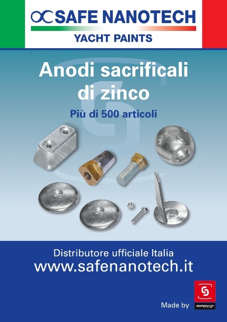 gamma completa di anodi di zinco per scafo e motori